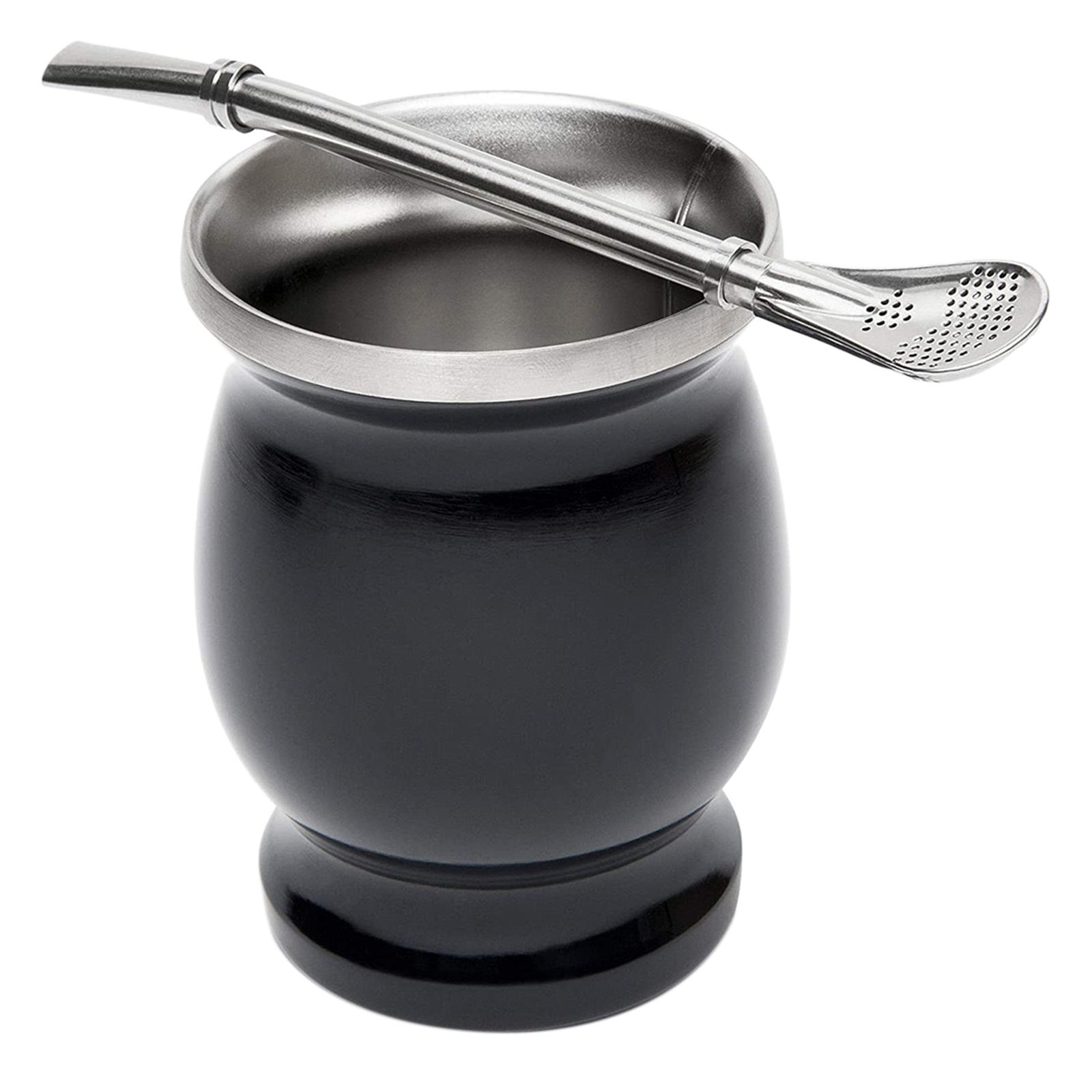 Coffee Tea Spoon - Tasse en acier inoxydable à double