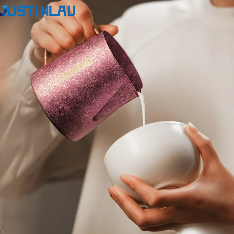 Barista Milk Jug - JUSTINLAU 600ml Pichet à lait en