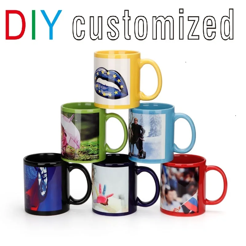 Coffee Tea Picture - Tasse noire DIY Logo tasse en