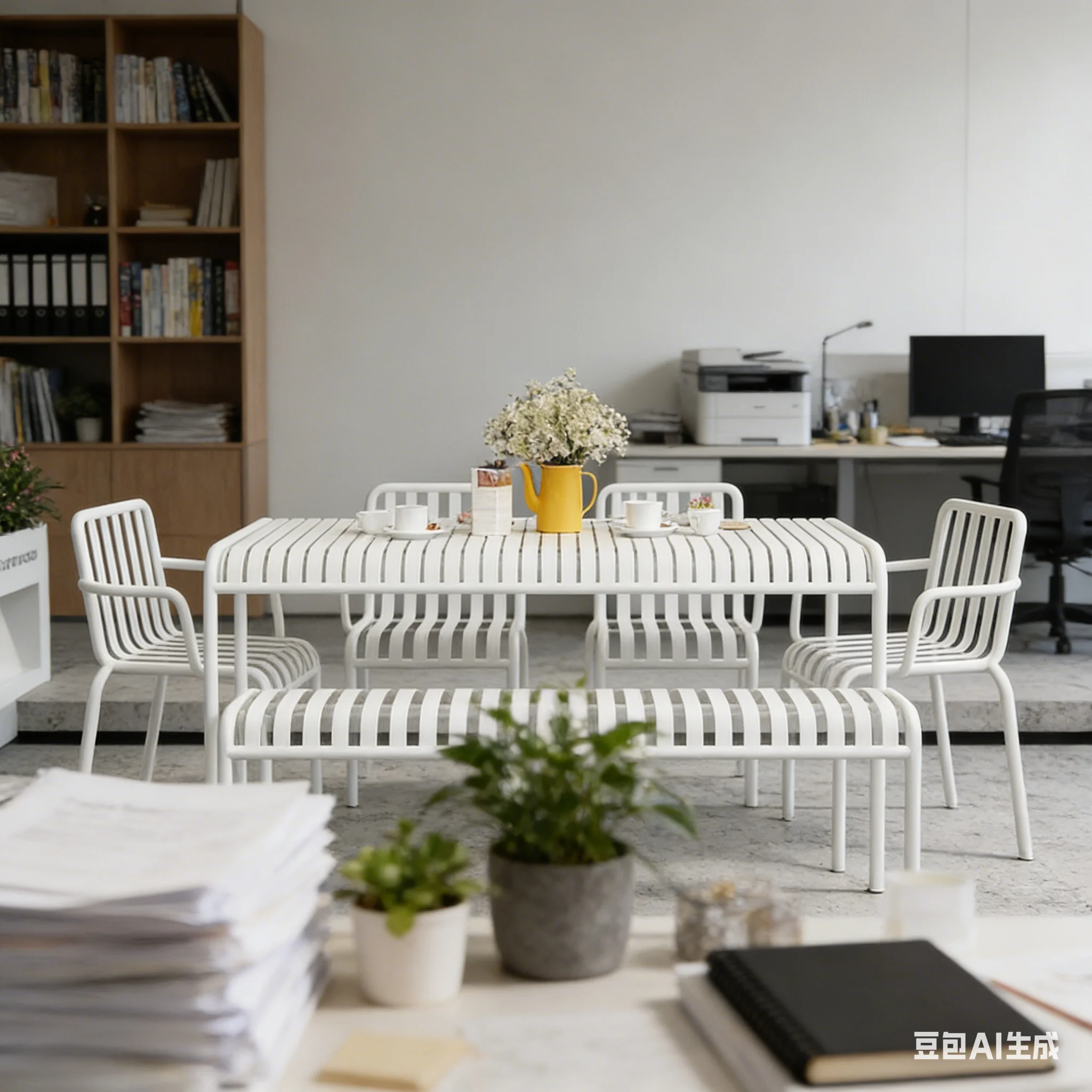Tea Coffee Set Up - Table et chaises de style industriel
