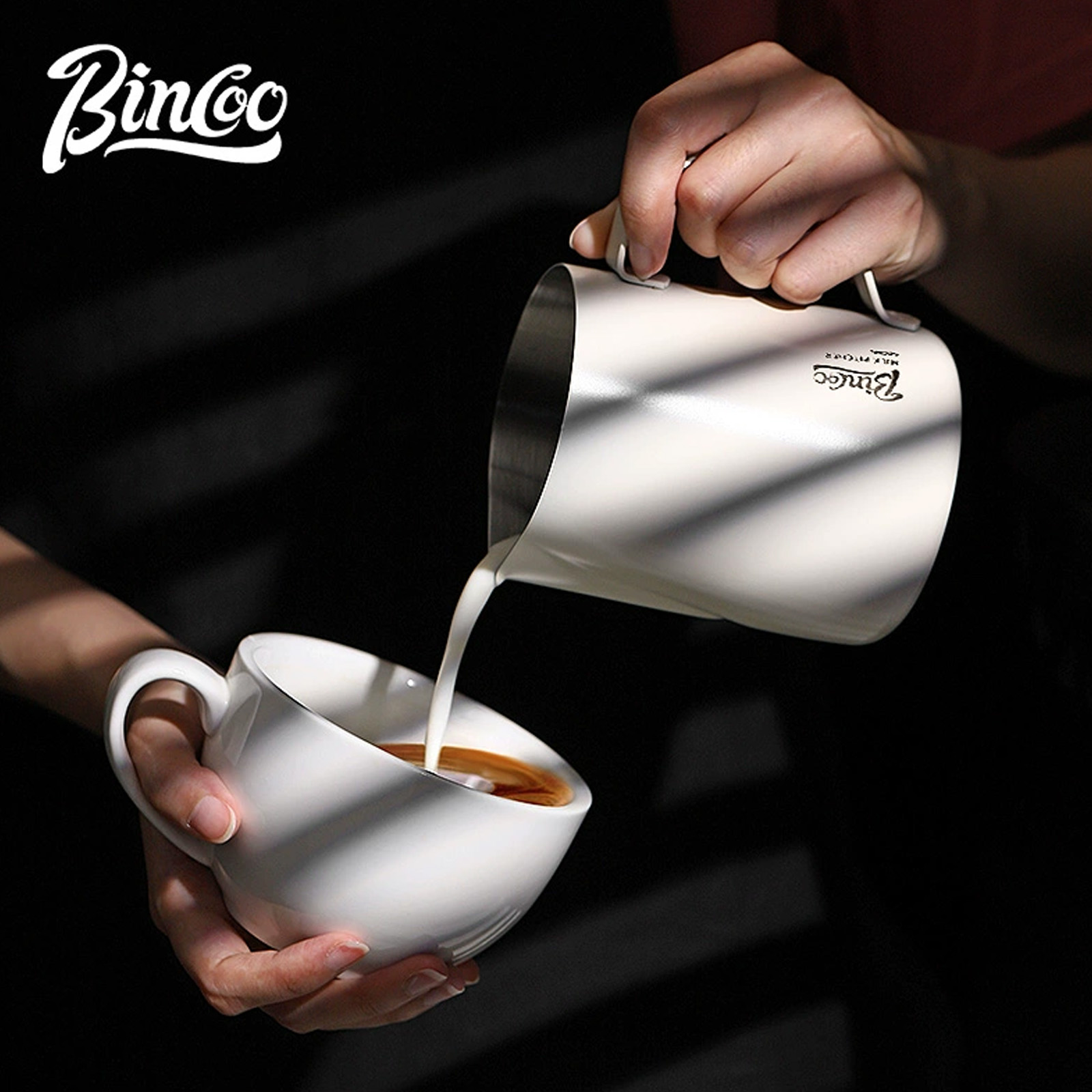 Barista Milk Jug - BINCOO 350/600ML pichet à mousser le
