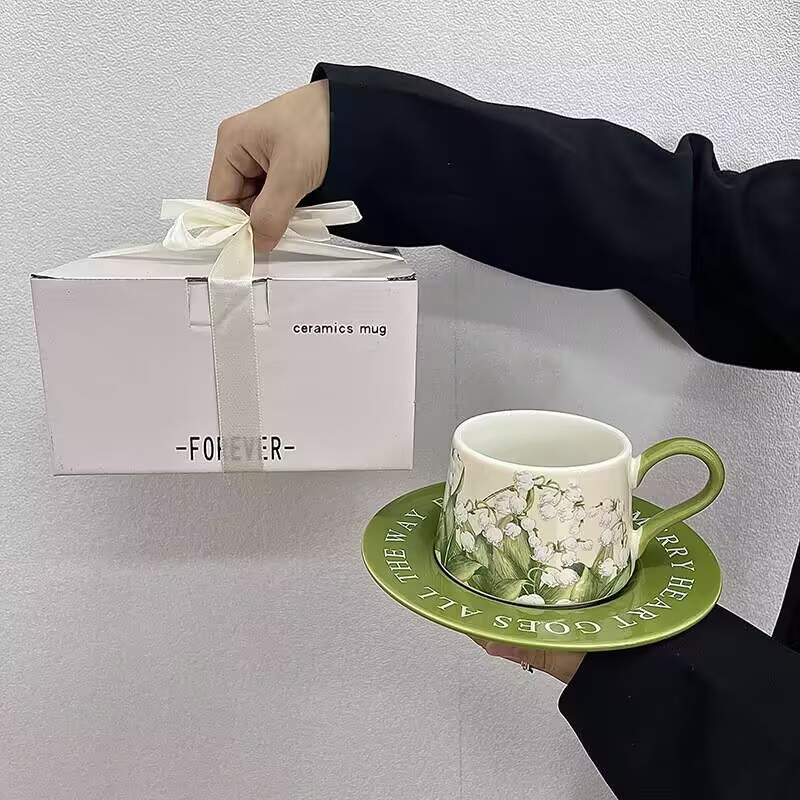 Ensemble tasse et assiette en  - Valley Tea And Coffee avis et prix