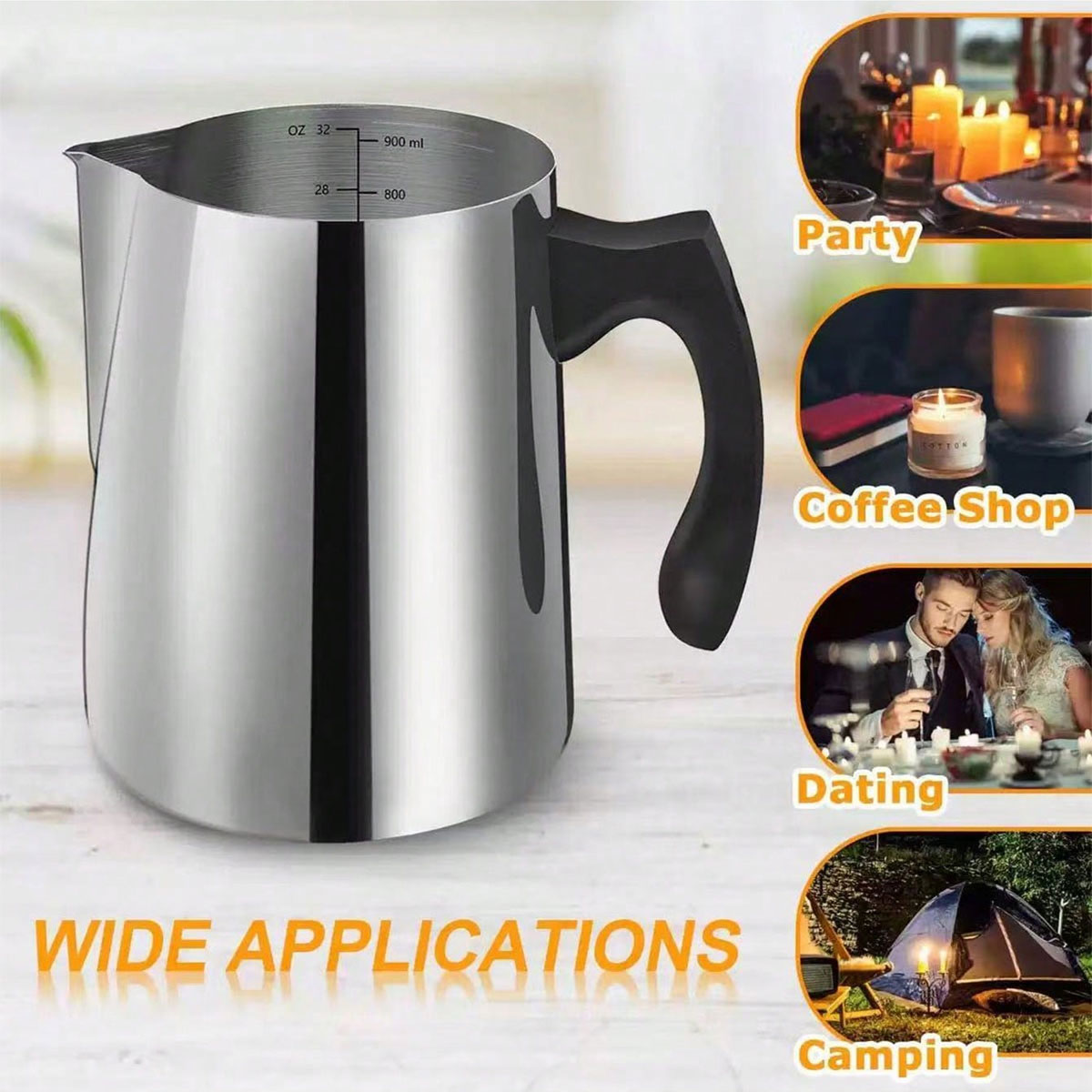 Pichet à café en acier inoxyda - Barista Milk Jug avis et prix
