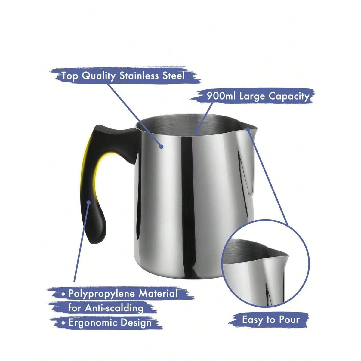 Pichet à café en acier inoxyda - Barista Milk Jug avis et prix