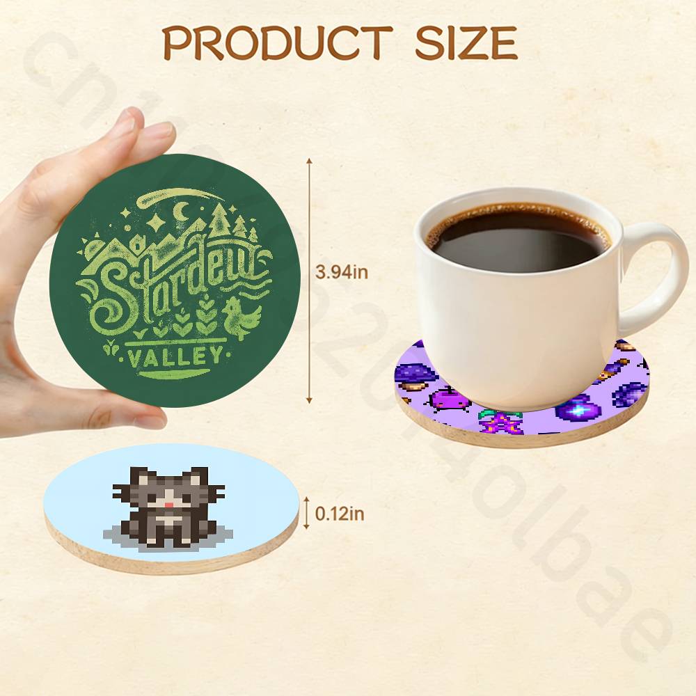 Sous-verre en bois S-Stardew V - Valley Tea And Coffee avis et prix
